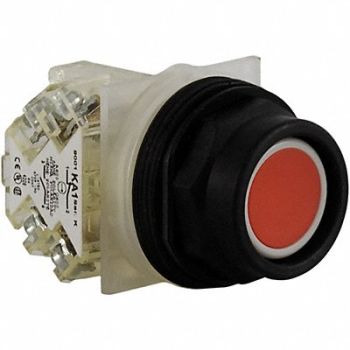 SCHNEIDER ELECTRIC H7062 Non-Illuminated Push Button Plastic Red, 5FZP7