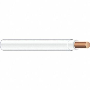 SOUTHWIRE Building Wire 10AWG THHN Sld Wht 500ft, 3ZK46