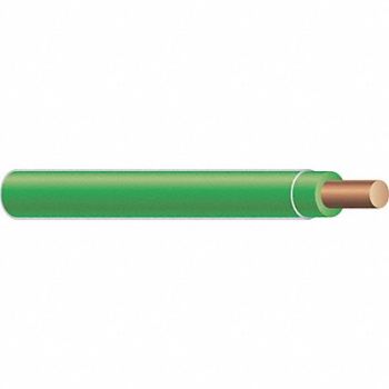 SOUTHWIRE Building Wire 10AWG THHN Sld Grn 500ft, 3ZK48