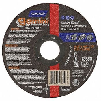 NORTON CutOff Whl Gemini Rightcut 5 x.045 x7/8, 5GC53
