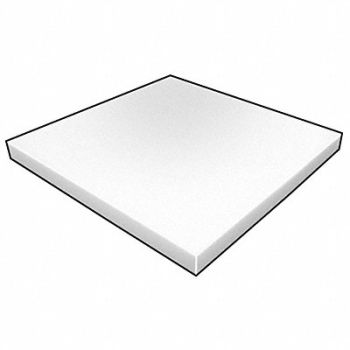 GRAINGER APPROVED Polyethylene Sheet L 12 in White, 5GCK8
