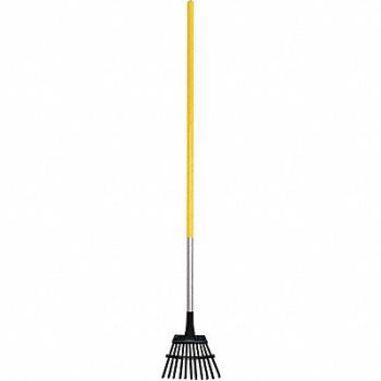 TRUE TEMPER Aluminum Lawn Rake 7-1/2 in Tine Length, 5GEA6