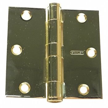 STANLEY Template Hinge Removable Bright Brass, 5GJL9
