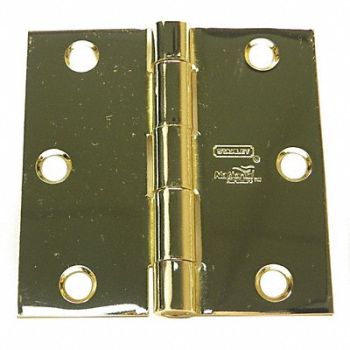 STANLEY Template Hinge Removable Bright Brass, 5GJN3