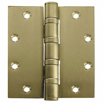 STANLEY Template Hinge Flush Ball Bright Brass, 5GJG8