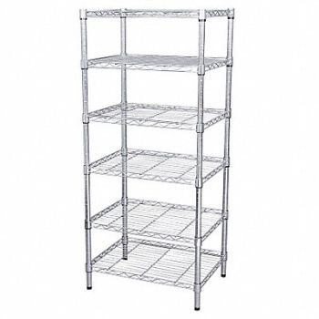 GRAINGER APPROVED Wire Shlv Unit Cap 300 lb 18inx74inx36in, 32V416