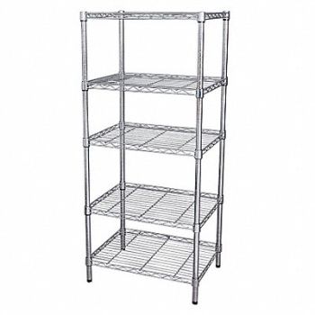 GRAINGER APPROVED Wire Shlv Unit Cap 300 lb 18inx74inx36in, 32V413