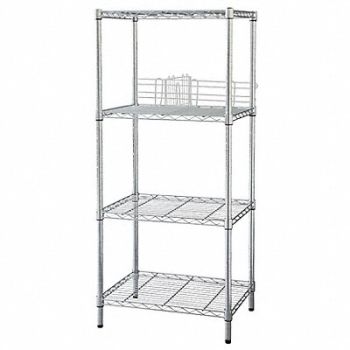 GRAINGER APPROVED Wire Shlv Unit Cap 300 lb 18inx63inx48in, 5GPK5