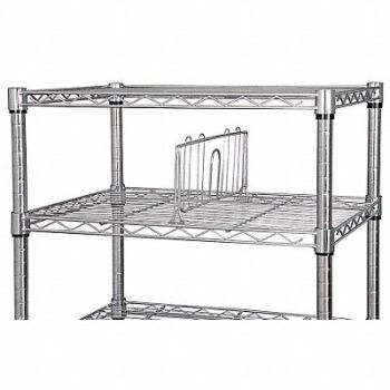 GRAINGER APPROVED Shelf Divider 36inx6inx1 1/2in Steel PK2, 5GRP4