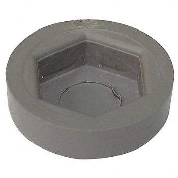 GRAINGER APPROVED Floor Protector Cap 1x1/4x1in Gray PK4, 5GRR1