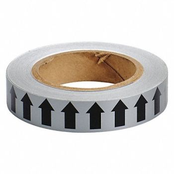 BRADY D3612 Pipe Marking Tape Gray 1in W 90ft Roll L, 5GXF3