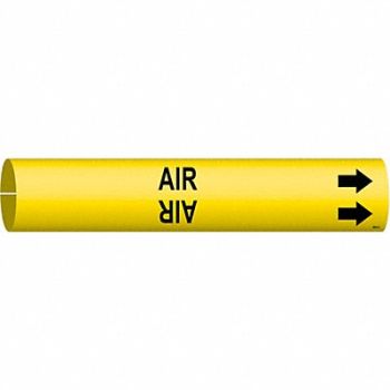 BRADY Pipe Marker Air 13/16 in H 4/5 in W, 5GXG0