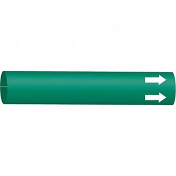 BRADY Pipe Marker 10 in H 24 in W, 5LEK0