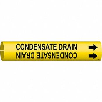 BRADY Pipe Marker Condensate Drain 13/16in H, 5GXK2