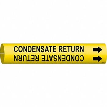 BRADY Pipe Marker Condensate Return 13/16in H, 5GXK4