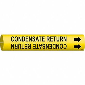 BRADY Pipe Mrkr Condnsate Rtrn 7/8in H 7/8in W, 5GXK5