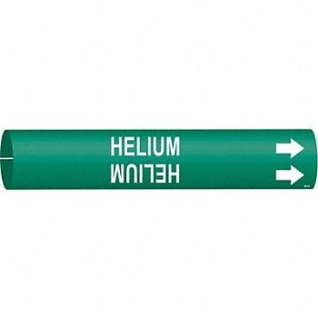 BRADY Pipe Marker Helium 13/16 in H 4/5 in W, 5GXP8