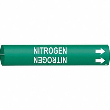 BRADY Pipe Marker Nitrogen 13/16 in H 4/5 in W, 5GXT4
