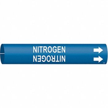 BRADY Pipe Mrkr Nitrogen 2 13/16in H 2 4/5in W, 5LDR7