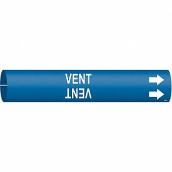 BRADY Pipe Marker Vent 7/8 in H 7/8 in W, 5GXY3