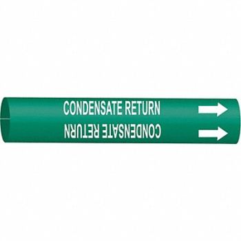 BRADY Pipe Mrkr Condnsate Return 10in H 32in W, 5LGA8
