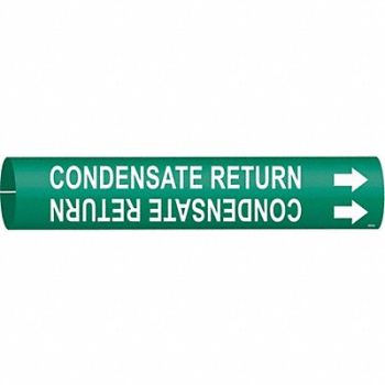 BRADY Pipe Marker Condnsate Return 2 13/16in H, 5LED5