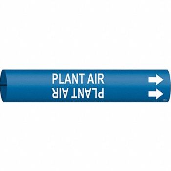 BRADY Pipe Mrkr Plnt Air 2 13/16in H 2 4/5in W, 5LEF7
