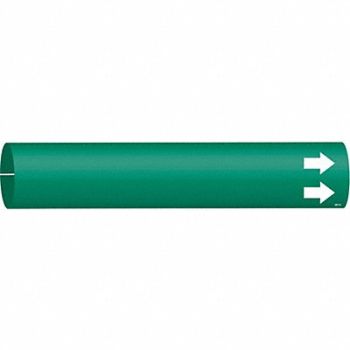 BRADY Pipe Marker 2 13/16 in H 2 4/5 in W, 5GYJ7