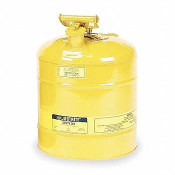 JUSTRITE Type I Safety Can 5 gal Ylw 16-7/8In H, 5HE22
