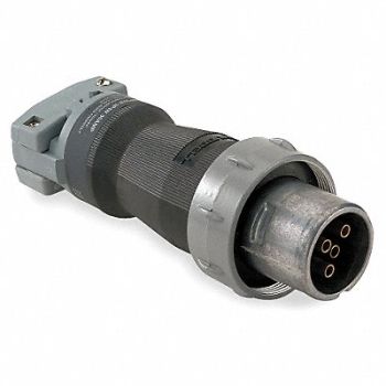HUBBELL Pin and Sleeve Plug 3P 4W 100A 600VAC, 5HJ17