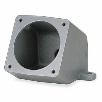 HUBBELL Angle Back Box 60A 1-1/4 Hub Feed-Thru, 5HJ52