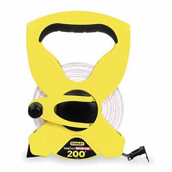 STANLEY Tape Measure 1/2 Inx200 ft Yellow/Black, 5HL25