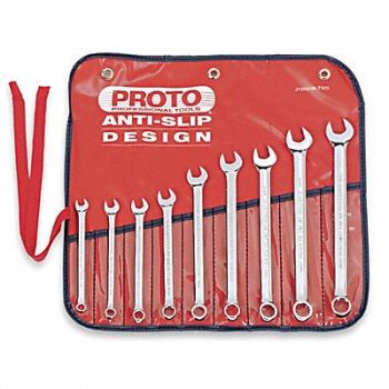 PROTO Combo Wrench St Steel Polish Stnrd Ofst, 449P07