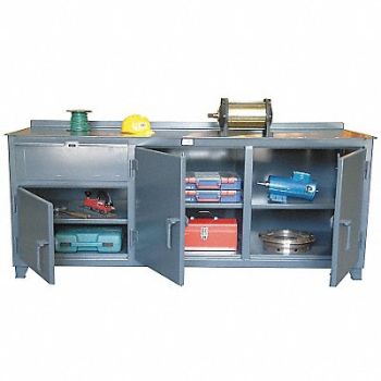 STRONG HOLD Cabinet Workbench Steel 108 W 30 D, 5HZP0