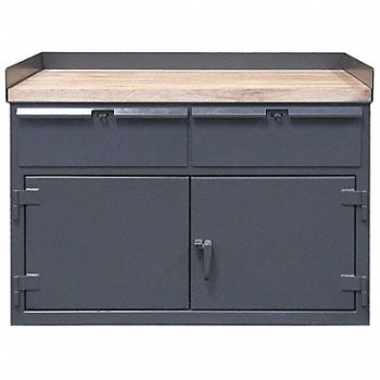 STRONG HOLD Cabinet Bench Butcher Block 50 W 30 D, 5HZP7