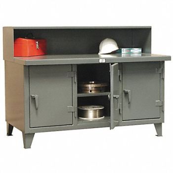 STRONG HOLD Cabinet Workbench Steel 72 W 30 D, 5HZP9