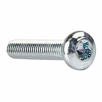 TAMPER-PRUF SCREW MS #10-32 Zinc Plated 1 L 100PK, 5JB29