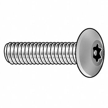 TAMPER-PRUF SCREW TRS 1/4 -20 Plain 2 L 25PK, 5JE74