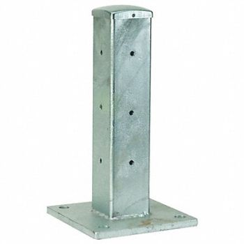 GRAINGER APPROVED Guard Rail Post Double High Corner L 4In, 5JEX7