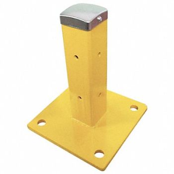 GRAINGER APPROVED Guard Rail Post Sngl High Universal L3In, 5JEX9