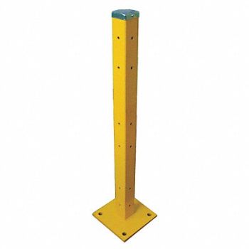 GRAINGER APPROVED Guard Rail Post Trpl High Universal L3In, 5JEY0