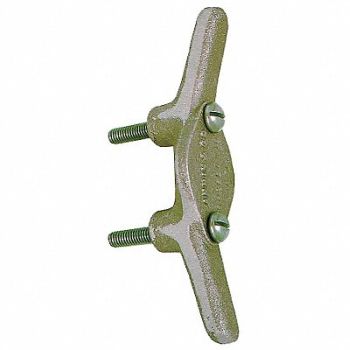 ANNIN FLAGMAKERS Rope Cleat A-9 Aluminum Silver, 5JFC4