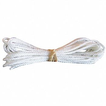 ANNIN FLAGMAKERS Braided Halyard 5/16 In.Dia White, 5JFC5