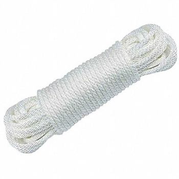 ANNIN FLAGMAKERS Braided Halyard 3/8 In.Dia White, 5JFC6