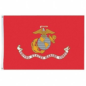 NYLGLO D4228 US Marine Corps 5x8 Ft Nylon, 5JFD7
