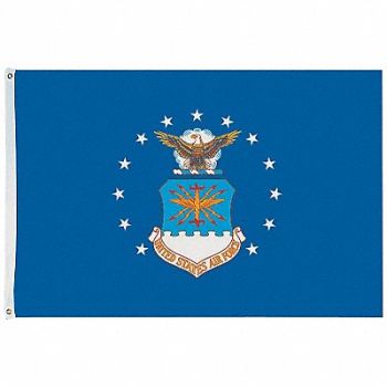 NYLGLO D4227 US Air Force Flag 4x6 Ft Nylon, 5JFE0