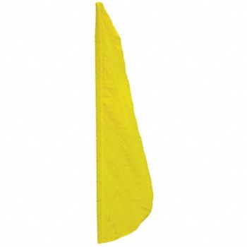 ANNIN FLAGMAKERS Feather Flag 2x8 Ft Yellow, 5JFZ3