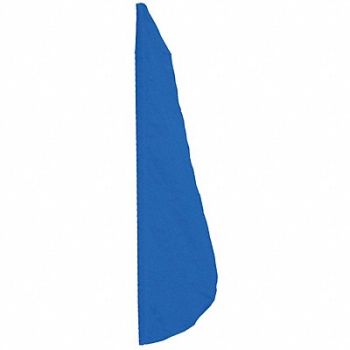 ANNIN FLAGMAKERS Feather Flag 2x8 Ft Blue, 5JFZ4
