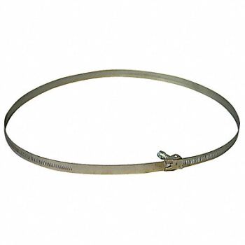 ANNIN FLAGMAKERS Flag Staff Holder Band Silver, 5JGD0