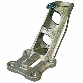 ANNIN FLAGMAKERS Flag Staff Holder Bracket Silver, 5JGD1